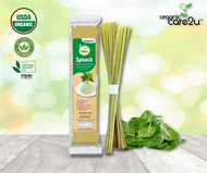 Organic Care2U Spinach Organic Stick Noodle เส้นออร์แกนิค รสผักโขม (200 g)