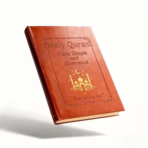Quran Study Guide,Colorful Painted Patterns Print Simple Holy Quran Illustrated Book,Holy Quran Made