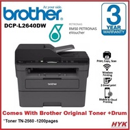 BROTHER DCP-L2640DW PRINTER (SCAN,COPY,ADF,2-SIDED PRINTING, COMES WITH BROTHER ORIGINAL TONER + DRU