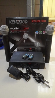 G680 KENWOOD MIC WIRELESS UHF VOCAL SET MICROPHONE DUAL MIK WIRELES SEPASANG MIKROPON SOUNDBEST KARA