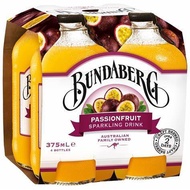 Bundaberg Passionfruit Sparkling Drink (Non-Alcoholic Beverage From Australia) 4 x 375ml