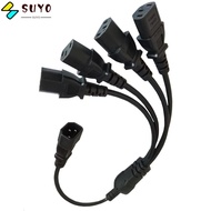 SUYO IEC320 Cable, C14 to C13 1 to 2 1 to 4 Power Splitter, Professional Copper Core Universal Exten