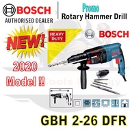 BOSCH GBH 2-26 DFR ROTARY HAMMER DRILL/ GBH 2-26DFR WITH FREE ACCESSORIES