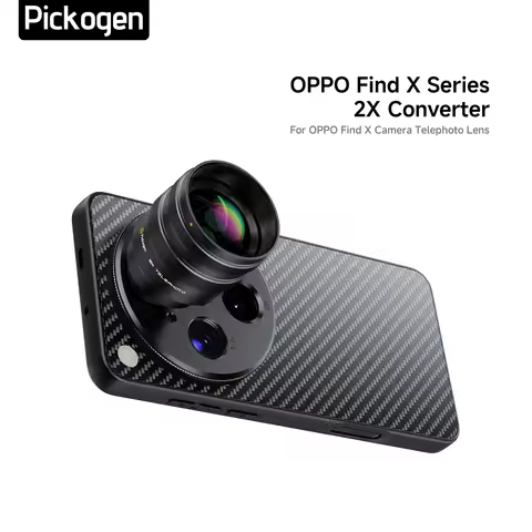 PICKOGEN 2X Converter for Mobile Phone Camera Telephoto Lens, 240mm Teleconverter With Phone Case op