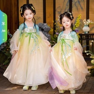 汉服套装Hanfu suit set【30天热销1626件】汉服女童春秋款儿童古装2025新款国风唐装古风女孩春装公主连衣裙新款2025.4.12