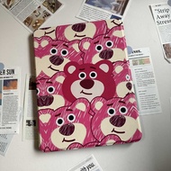 เคสป้องกัน iPad อะครีลิคหมุน สตรอเบอร์รี่แบร์ Lotso Gen9 Gen8 Air5 ​​air4 10.9 เคส iPad ที่ใส่ปากกา gen6 air3 mini6