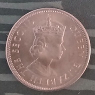 1961 MALAYA & BRITISH BORNEO QUEEN ELIZABETH 20 CENTS COIN