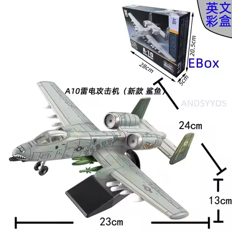1:72 Scale A-10 Thunderbolt II Warthog Highly Detailed Plastic Assembly Model Kit Attack Aircraft Mo