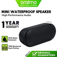 ORAIMO Speaker Bluetooth Bass Speaker Waterproof Speaker Mini Bluetooth Speaker Black Bluetooth Speaker Outdoor OBS-31S