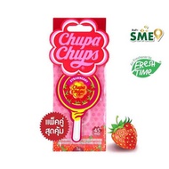 จูปาจุ๊ปส์ แผ่นหอมปรับอากาศ กลิ่นสตรอเบอร์รี่ครีม แพ็กคู่ - Chupa Chups, Home &amp; Garden