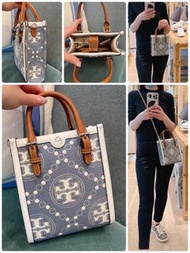 🇨🇦🇨🇦🇨🇦預訂款🇨🇦🇨🇦🇨🇦 ❤️‍🔥🇨🇦加拿大直送Tory Burch  T-monogram 牛仔系列💙-琴譜包🎹