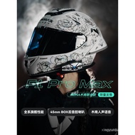 ASMAX F1 Pro Max Munan Style Helmet Bluetooth Headset Motorcycle Riding Full Helmet with Built-in Sm