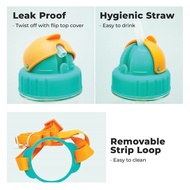 EPLAS KIDS Water Bottle With Straw & Strip, Water Tumbler 350ml , Botol Air Kanak-Kanak, EGP-350BPA