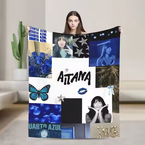 Butterfly Aitana Plush Blanket Kids Adult Flannel Throw Blanket For Bedroom Soft Warm Custom Quality