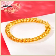 [ Local Delivery ] สร้อยข้อมือผญ24k  ยาว8นิ้ว สร้อยข้อมือผญ  ข้อมือทองปลอม ข้อมือวินเทจ กำไลทองไม่ลอก  สร้อยข้อมือทองคำแท้2สลึง  saudi gold Bracelet ของขวัญวันเกิด  เหรียญนำโชค เครื่องประดับ24k สร้อยข้อมือ กำไลข้อมือคู่ สร้อยข้อมือ1บาททองคำแท้หลุดจำ