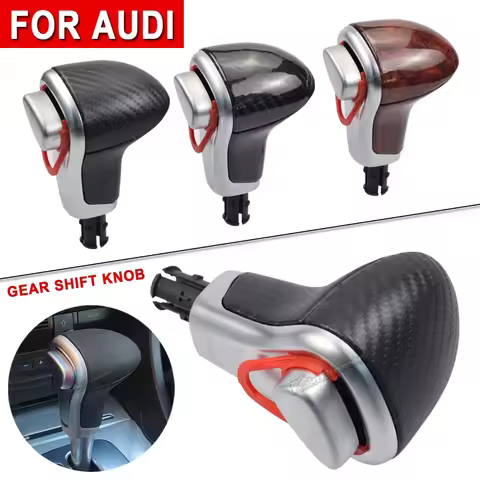 1 Pcs AT Car Gear Shift Shifter Lever Knob For Audi A3 8P A4 B8 Avant A5 8T A6 C6 C7 A7 4G Q5 8R Q7 