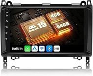 SIXWIN 4+64G Android 13 Car Radio with CarPlay/Android Car/Mirror Link for Mercedes-Benz B200 2008-2