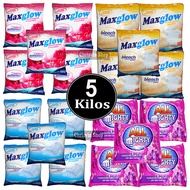 Maxglow and Mighty  Detergent Powder with Fabric Conditioner or with Bleach - 5 Kilos Wholesale