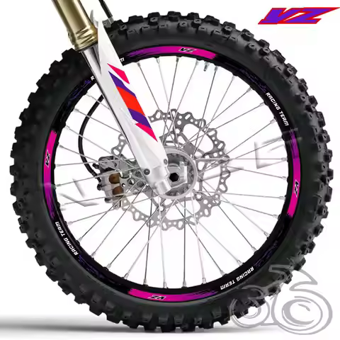 Motorcycle Wheel Sticker Reflective Rim Decal Stripe Tape For YZ 125 125X 250 250X 250F 250FX 450F 4