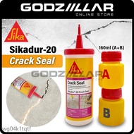 🏎⯞SIKA Sikadur 20 Crack Seal 160ml (A+B) Epoxy Resin l Repair &amp; Seal Cement Floor Crack | Penutup Retakan