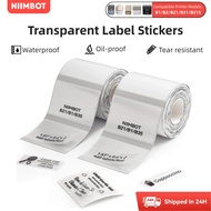 NIIMBOT B1/B2/B21/B31 Transparent Label Paper Waterproof Clear Sticker
