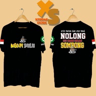 MEN'S DISTRO T-SHIRT NGOPI DULU // XTREME-STORE