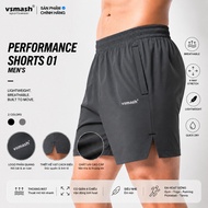Vsmash Performance Shorts 01 Men's Sports Shorts Ultralight 4-Way Stretch Running Gym Picklebal Badm