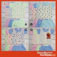 💥💥3Set [ Newborn ] Baby clothing Infant Baby 3 piece suit 0-6m-JK Kids Mykids Anakku Fiffy Pureen Ja