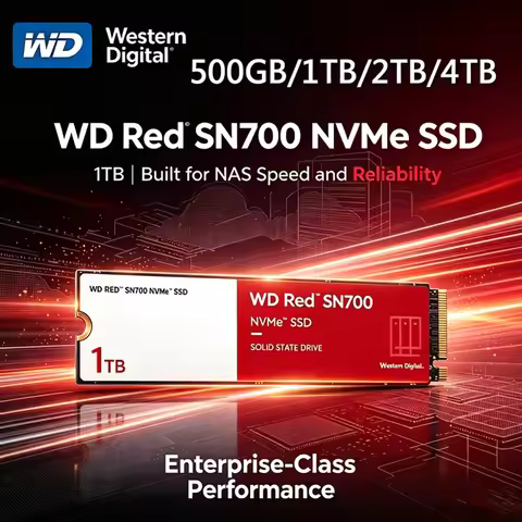 Western Digital WD Red SN700 1T 2TB 500GB NVMe SSD PCIe 3.0 M.2 2280 Internal Solid State Drive for 
