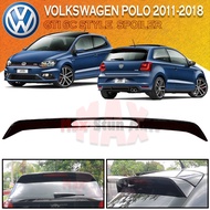 VOLKSWAGEN VW POLO GTI MK5 HATCHBACK 6C 6R 61 6C GTI SPOILER MATERIAL ABS PAINTED GLOSS BLACK LIP BO
