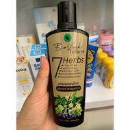 BioVech 7HERBS HAIR TONIC SHAMPOO Concentrated Herbal Size 225 ml. (HAIR Loss)