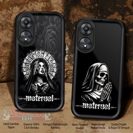 HP OPPO A58 5G A58X 5G MTRNL Motif Hardcase Softcase Anti-Fungus & Durable Silicone for Mobile Phone