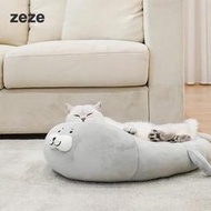 【愛貓兒】ZEZE 海豹寵物睡墊 寵物睡墊 寵物床 可愛睡墊 可愛寵物窩