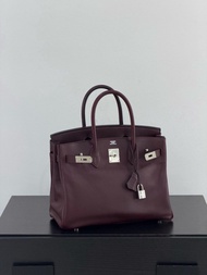 Hermes birkin30 西梅紫银扣 evergrain皮 框M