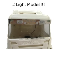 Metal LED Sun Visor Lamp Light for Tamiya 1/14 RC Truck Tractor Scania 620 56323 730 470 RC Cars Deg