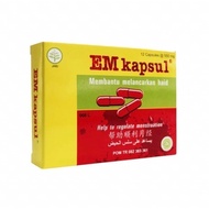 Em Capsule 12 Capsules Helps Smooth Menstruation Em Capsule/ Tanjung_Pharma/