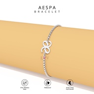 Gelang Aespa MY Bracelet Kpop Stainless Steel Anti Karat Korean Inspired Aksesoris Kpopers Karina Wi