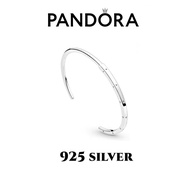 จัดส่ง ที่รวดเร็ Pandora เงิน925 14K เปิด สร้อยข้อมือ กำไล Classic Collection I-D(Open)Bracelet ของแท้ 100%