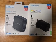 MOMAX One Plug GaN 100W 快速 充電器 火牛