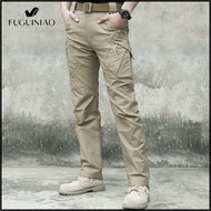 Fuguiniao IX9กางเกงผู้ชายยุทธวิธีกางเกงคาโก้ยุทธวิธีทหาร SWAT กองทัพกางเกงทหารน้ำหนักเบา Casual Carg