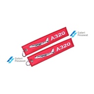 GANTUNGAN A320 Airplane Keychain