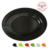 Piring Oval Melamin 10 inch - Piring Saji- Produk BS Reject - U 810