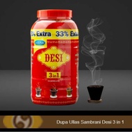 Premium Cup Dhoop Fragrant Incense/ Ullas Desi Incense 3 in 1 (Guggul/ Dashantum/ Sambrani) contains