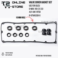 T2 ISUZU D-MAX 16V 4JJ1 4JK1  VALVE COVER GASKET 8-97945-338-0 SILICONE 10mm OR 12mm VALVE COVER BUS
