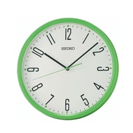 [𝐏𝐎𝐖𝐄𝐑𝐌𝐀𝐓𝐈𝐂] Seiko Clock QHA011M QHA011 Decorator Green Analog Quartz Standard Basic Wall Clock