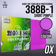 Karet Bat Tenis Meja Pingpong Dawei 388B-1 OX Pink Bintik Serang Bintik Pendek Original