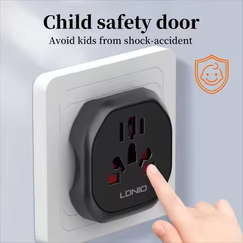 LDNIO Universal Travel Multi Adapter US UK AU CN KR EU Plug Converter To Universal Wall Socket Home 