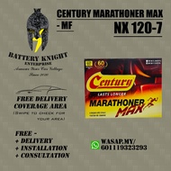 NX120-7 NX120-7L Century Marathoner MAX MF Bateri Kereta Car Battery Isuzu Toyota Ford Mitsubishi Ma