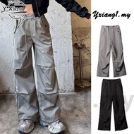 Ready Stock Cargo Pants Women Seluar Perempuan Black Seluar Baggy Y2k Seluar Cargo Perempuan Straigh