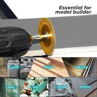 1/4In Hex Shank with 2PCS Diamond Cutting Blade Wheel for PVC Pipe CutterMini Glasses Cutting Disc f